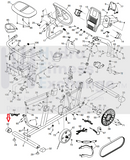 Epic NordicTrack A17R R105 A17U Recumbent Bike Rear Stabilizer End Cap 349374-hydrafitnessparts