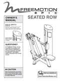 Epic Seated Row - GZFI81760 Strength System Owner Manual GZ7444-hydrafitnessparts