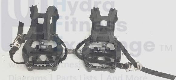 Expresso Fitness S3U NOVO Upright Bike Clip in Spin Bike Pedals W/ cage, Shimano-hydrafitnessparts