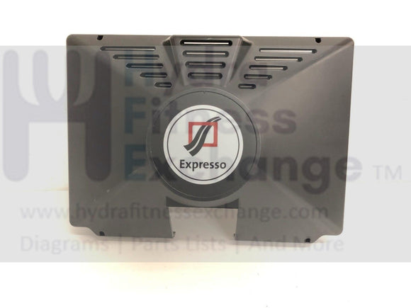 Expresso Fitness S3u Upright Bike LCD TV Screen Plastic BackShell Console Display Back 8300.0152.01 Rev 4-hydrafitnessparts