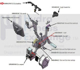 Expresso S2U Interactive Upright Bike Handlebar Steering Assembly 8400-0119-01-hydrafitnessparts