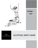 Fitness Gear 821E - EP175 Elliptical Owner Manual 072269-hydrafitnessparts