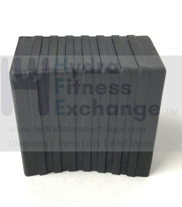 Fitness Quest Edge 491 Recumbent Bike Rear Feet End Cap-hydrafitnessparts