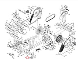 FreeMotion 350R 450 R Recumbent Bike Rear Stabilizer 073146-hydrafitnessparts