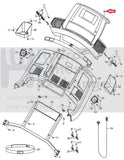 FreeMotion 860 Interactive Treadmill Display Console Panel ETSF15513 377060-hydrafitnessparts