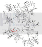 FreeMotion Gold's Gym HealthRider NordicTrack Elliptical Bushing Assembly 244209-hydrafitnessparts