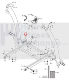 FreeMotion Gold's Gym HealthRider Treadmill Left Colum Base Frame Mount 266149-hydrafitnessparts