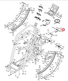 FreeMotion HealthRider Elliptical 4 Pin Counter Wire Harness with Board 248161-hydrafitnessparts