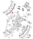 FreeMotion HealthRider Elliptical Flat Aluminum Extruded Track 279173-hydrafitnessparts