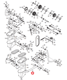 FreeMotion HealthRider Elliptical Right Pedal Arm 278625-hydrafitnessparts