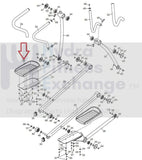 FreeMotion HealthRider NordicTrack Elliptical Left Foot Pad Pedal 251274-hydrafitnessparts