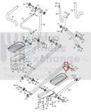 FreeMotion HealthRider NordicTrack Elliptical Right Pedal Foot Pad 251276-hydrafitnessparts