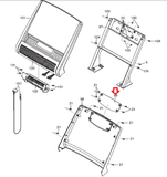 FreeMotion HealthRider Treadmill Console Back Cover MFR-NC-D139002-000L 311458-hydrafitnessparts