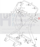 FreeMotion HealthRider Weslo Treadmill Button Head Screw 5/16" x 1" 194283-hydrafitnessparts