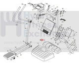 FreeMotion HealthRider e11.6 e7.7 Elliptical Front Bottom Frame Cover 319369-hydrafitnessparts
