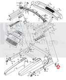FreeMotion Lifestyler NordicTrack Treadmill Bule Base Pad 308472-hydrafitnessparts