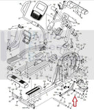 FreeMotion NordicTrack Elite 12.9T NTEL712140 Elliptical Lift Frame Axle 346262-hydrafitnessparts