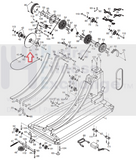 FreeMotion NordicTrack Elliptical Flywheel Hub Alum 268711-hydrafitnessparts