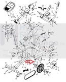 FreeMotion NordicTrack ProForm Upright Bikes Axle Crank 359869-hydrafitnessparts