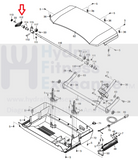FreeMotion NordicTrack Treadmill Adjustment Handle 351689-hydrafitnessparts