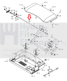FreeMotion NordicTrack Treadmill Cushion Rod 351453-hydrafitnessparts