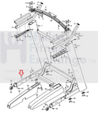 FreeMotion NordicTrack Treadmill Left Extension Leg 361521-hydrafitnessparts
