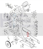 FreeMotion Nordictrack Elliptical Main Drive Belt CC1323 Flexonic 10PJ1346-hydrafitnessparts