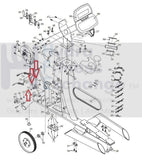 FreeMotion TV FMEL4505P0 Elliptical Front Transport Wheel 372591 Nylock Hex Nut-hydrafitnessparts