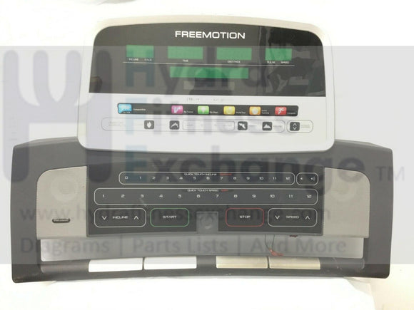 FreeMotion XTR 90 - SFTL189101 Treadmill Display Console Panel P02-0482-hydrafitnessparts