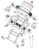 Freemotion 850 Treadmill Display Console Assembly with Back MFR-ETSF13513 353780-hydrafitnessparts