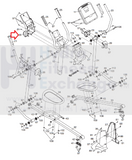 Freemotion Gold's Gym Healthrider Reebok Elliptical Front Upright Cover 243852-hydrafitnessparts