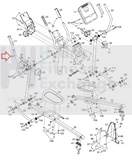 Freemotion Gold's Gym Healthrider Reebok Elliptical Left Upper Body Arm 244081-hydrafitnessparts