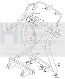 Freemotion I11.9 Incline Trainer Treadmill Right Handrail Assembly 323118-hydrafitnessparts