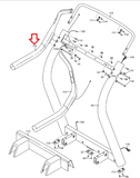 Freemotion NordicTrack Treadmill Left Handlebar Weldment Cover W/O Sensor 323114-hydrafitnessparts