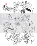 Freemotion Proform 350R 330R 335R 4.0 RT Recumbent Bike Top Shield Cover 323863-hydrafitnessparts