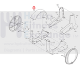 Freemotion XTe Rear Drive Elliptical Access Cover 23955 or 290830 or 284402-hydrafitnessparts