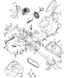 Freespirit Gold'sGym Health Rider Recumbent Bike Mushroom Internal Endcap 246303-hydrafitnessparts