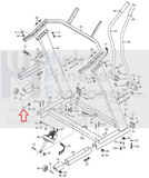 Gold's Gym Epic FreeMotion HealthRider Treadmill Step Round Bumper Endcap 126650-hydrafitnessparts