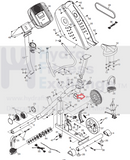 Gold's Gym Epic Lifestyler Weslo Upright Bike Crank Arm Pulley Assembly 208495-hydrafitnessparts