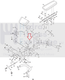 Gold's Gym GGBE14860 GGBE14862 Benches Adjustment Knob Pull Pin 245835 NOW 254539-hydrafitnessparts