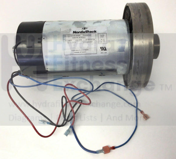 Gold's Gym HealthRider NordicTrack Treadmill DC Drive Motor with Flywheel 189326-hydrafitnessparts