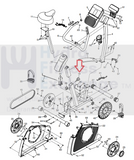 Gold's Gym NordicTrack Proform Upright Bike Seat Adjustment Knob 359256-hydrafitnessparts