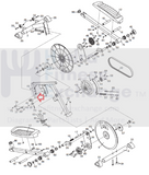 Gold's Gym Proform Elliptical Idler Belt Pulley Assembly 223284-hydrafitnessparts