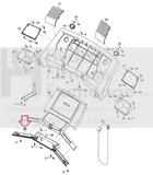 Gold's Gym Proform Reebok Treadmill Heart Rate Pulse Bottom Bar 314036 mfr- 314035-hydrafitnessparts