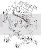Gold's Gym Trainer 420 - 525 Treadmill Console Crossbar 347576 or 347581-hydrafitnessparts
