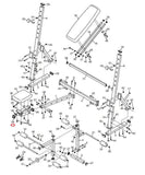 Gold's Gym Weider XR 10.1 Club Strength System Seat Carriage Bushing 240952-hydrafitnessparts