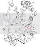 Gold's Gym Weslo Upright Bike Seat Post Knob 302267-hydrafitnessparts