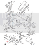 Gold's Gym Weslo Weider Strength System Round Internal End Cap 25mm 281317-hydrafitnessparts