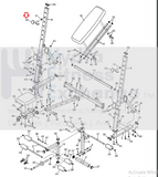 Gold's Gym XR 10.1 - Ggbe996106 Bench Weight Rest 371207-hydrafitnessparts