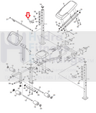 Gold's Gym XR 7.9 Strength System Weight Rest 282296 Discontinued but Available in Grey See 370500-hydrafitnessparts